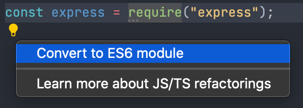 VS Code suggestion